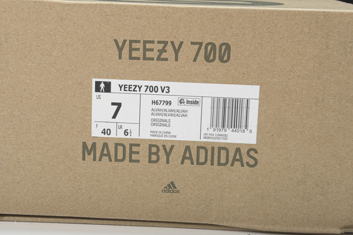 ADIDAS YEEZY 700 V3 “ALVAH”H67799
