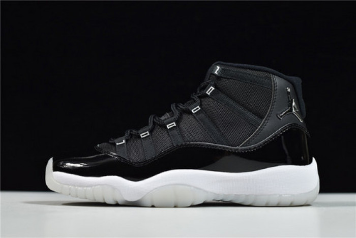 Air Jordan 11 25th Anniversary Black Silver Eyelets CT8012-011