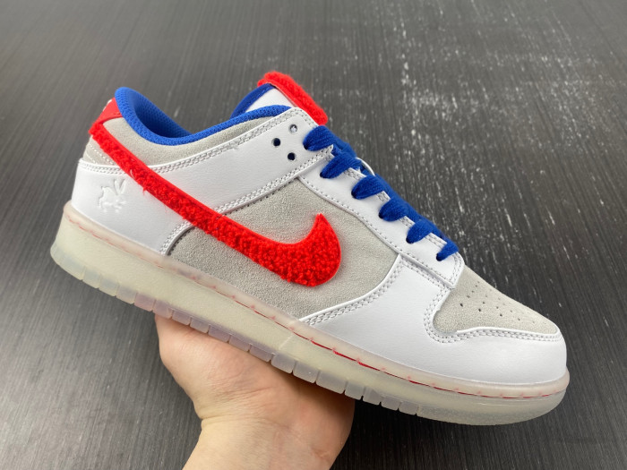 Nike Dunk Low Year of the Rabbit "White/Crimson-Varsity Royal" FD4203-161