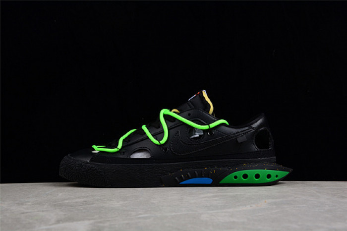 OF x Nike Blazer Low Black Green DH7863-100