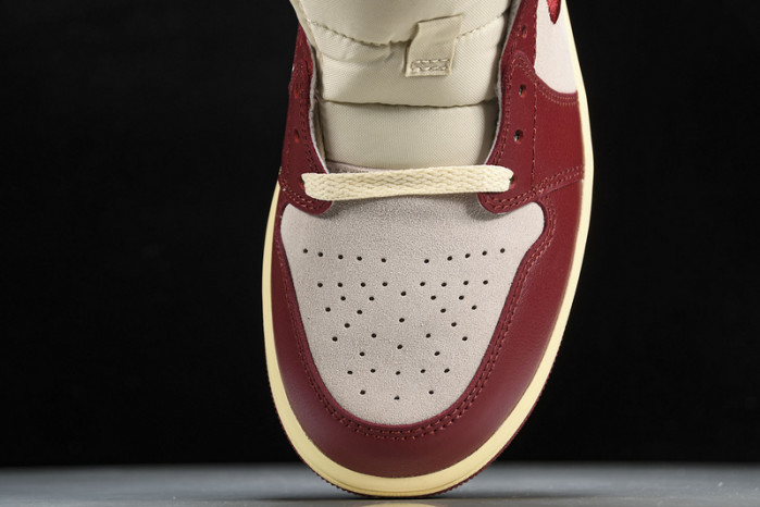 Air Jordan 1 Mid SE Tiki Leaf Team Red (Women