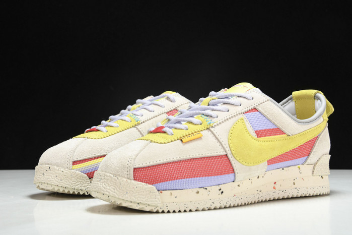 UNION X NIKE CORTEZ YELLOW PURPLE RED DR1413-100