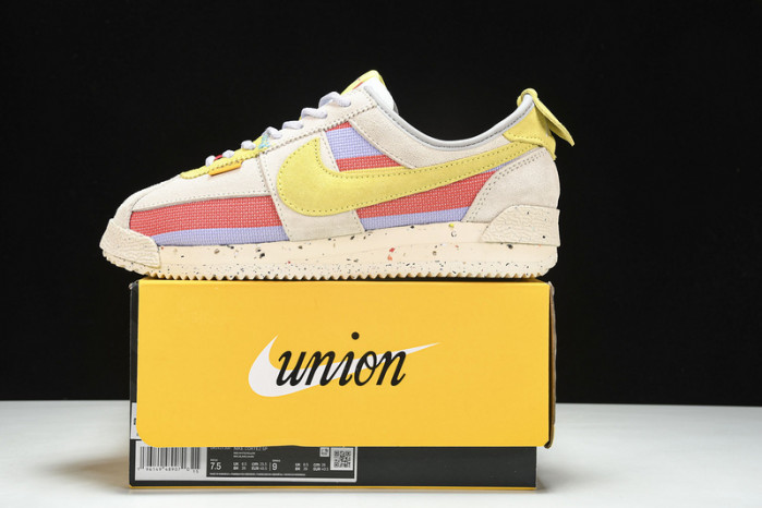 UNION X NIKE CORTEZ YELLOW PURPLE RED DR1413-100
