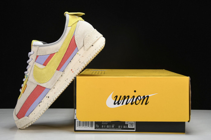 UNION X NIKE CORTEZ YELLOW PURPLE RED DR1413-100