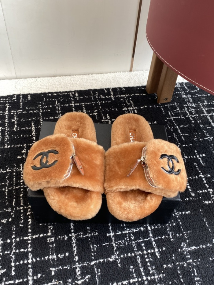 CH*NEL SLIPPERS