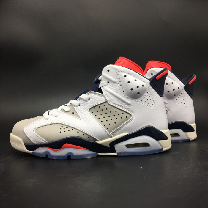 AIR JORDAN 6 RETRO TINKER WHITE/INFRARED 23-NEUTRAL GREY-SAIL 384664-104